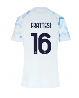 Inter Milan Davide Frattesi #16 Maglia Gara Trasferta Repliche 2025-26 Donna Maniche Corte